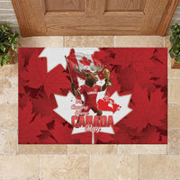 Canada Day Proud 2026 Rubber Doormat Canadian Moose Soccer Is Coming Home