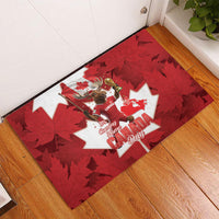 Canada Day Proud 2026 Rubber Doormat Canadian Moose Soccer Is Coming Home