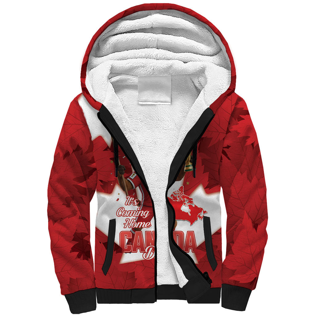 Canada Day Proud 2026 Sherpa Hoodie Canadian Moose Soccer Is Coming Home