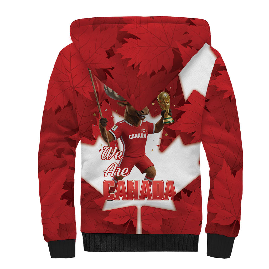 Canada Day Proud 2026 Sherpa Hoodie Canadian Moose Soccer Is Coming Home