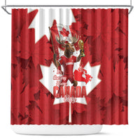 Canada Day Proud 2026 Shower Curtain Canadian Moose Soccer Is Coming Home