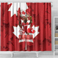 Canada Day Proud 2026 Shower Curtain Canadian Moose Soccer Is Coming Home