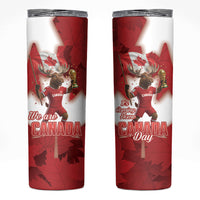 Canada Day Proud 2026 Skinny Tumbler Canadian Moose Soccer Is Coming Home