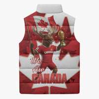 Canada Day Proud 2026 Sleeveless Puffer Jacket Canadian Moose Soccer Is Coming Home