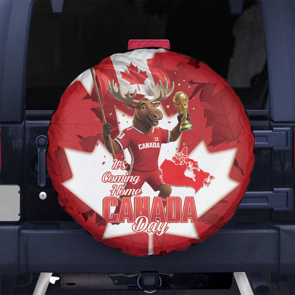 Canada Day Proud 2026 Spare Tire Cover Canadian Moose Soccer Is Coming Home