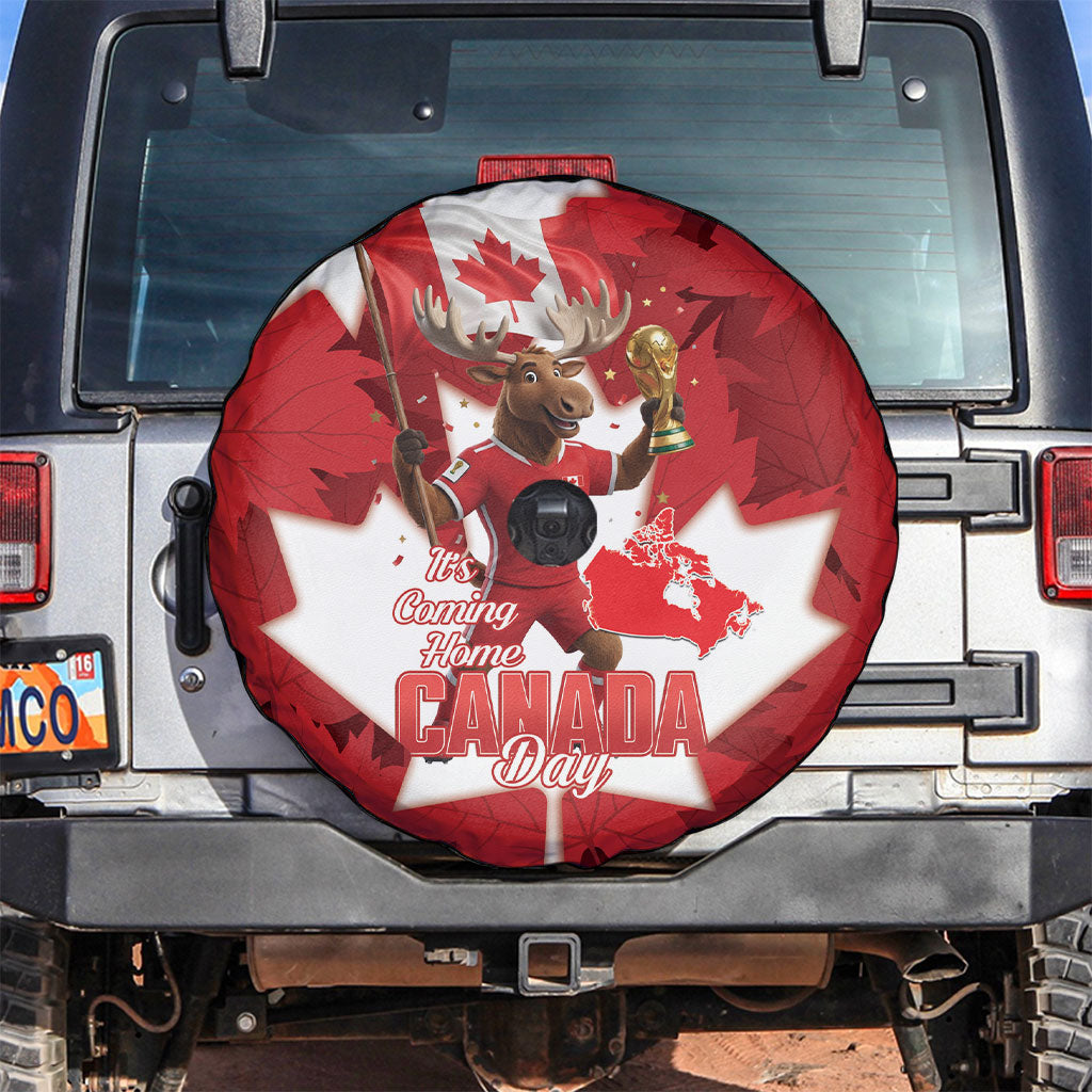 Canada Day Proud 2026 Spare Tire Cover Canadian Moose Soccer Is Coming Home