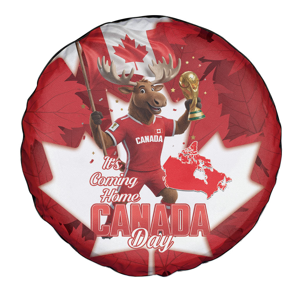 Canada Day Proud 2026 Spare Tire Cover Canadian Moose Soccer Is Coming Home