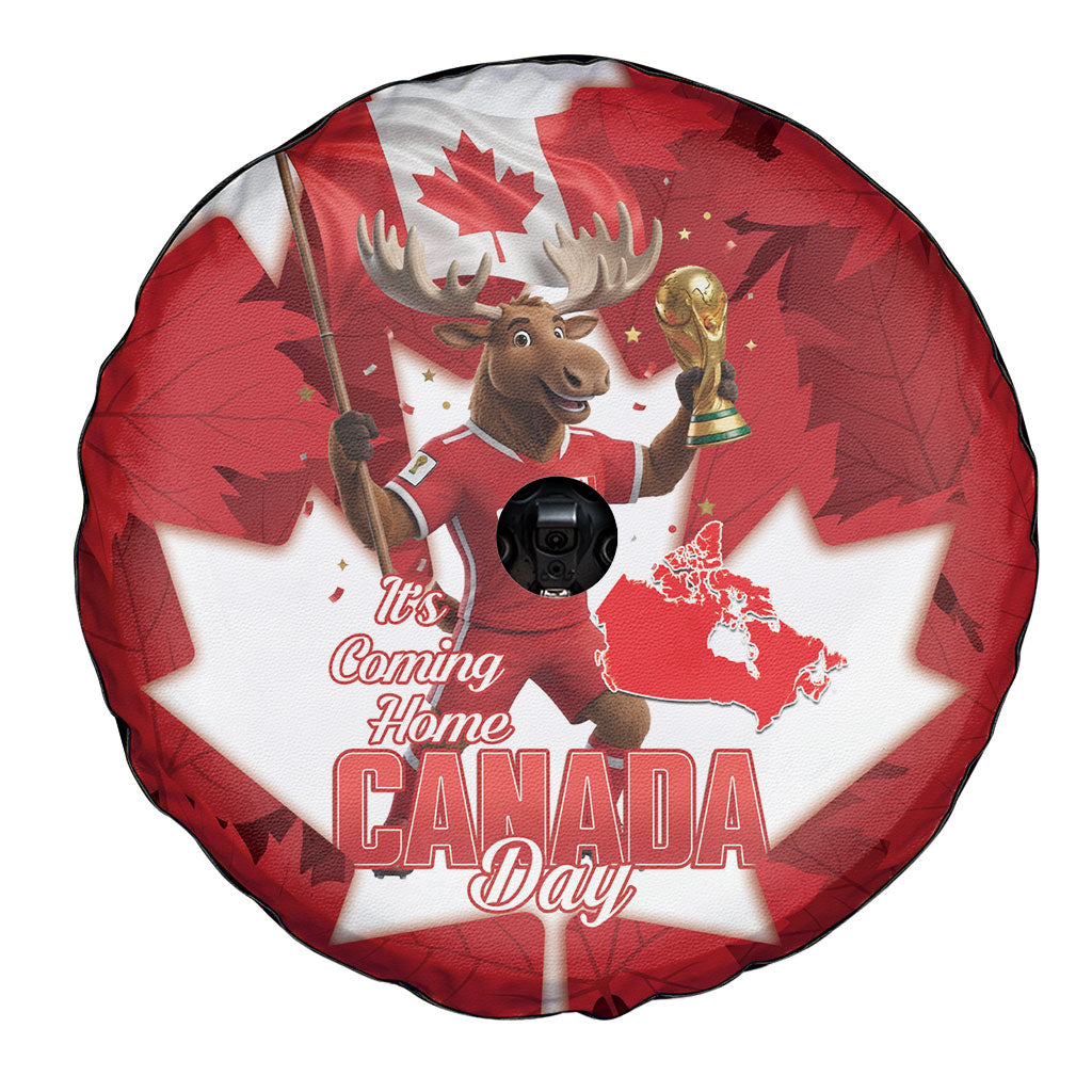 Canada Day Proud 2026 Spare Tire Cover Canadian Moose Soccer Is Coming Home