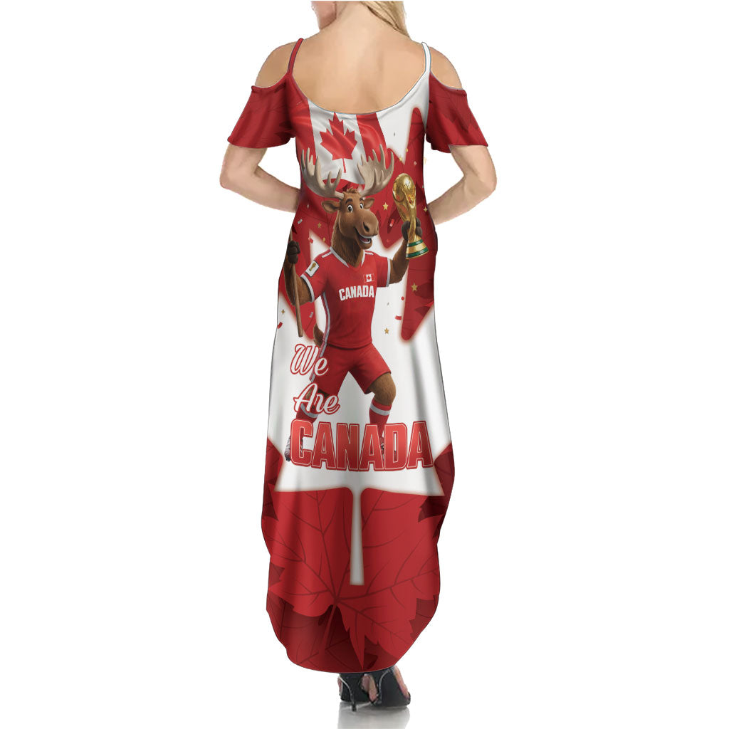Canada Day Proud 2026 Summer Maxi Dress Canadian Moose Soccer Is Coming Home