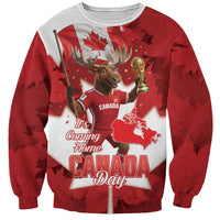 Canada Day Proud 2026 Sweatshirt Canadian Moose Soccer Is Coming Home