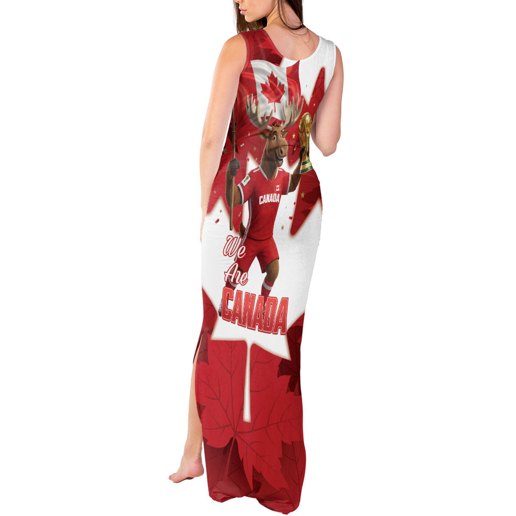 Canada Day Proud 2026 Tank Maxi Dress Canadian Moose Soccer Is Coming Home