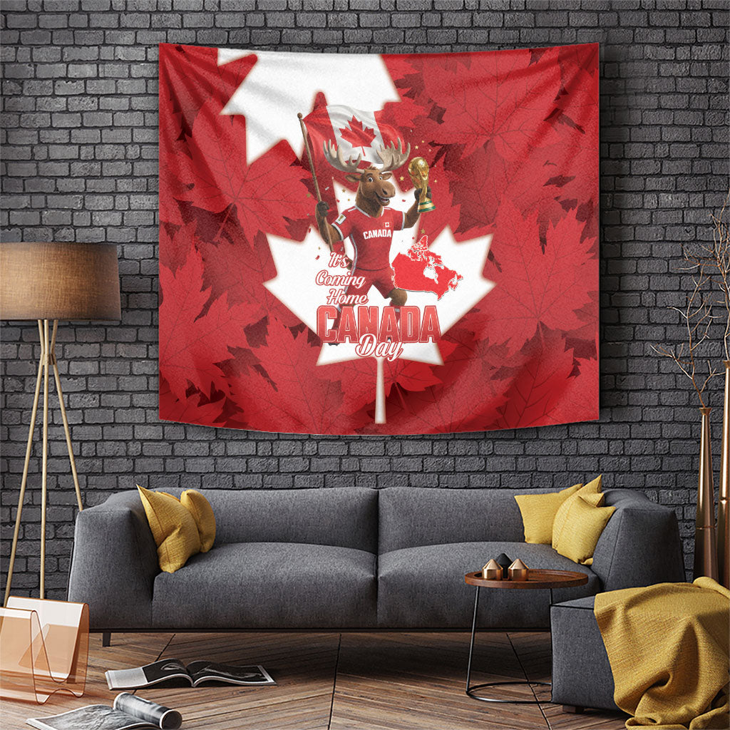 Canada Day Proud 2026 Tapestry Canadian Moose Soccer Is Coming Home