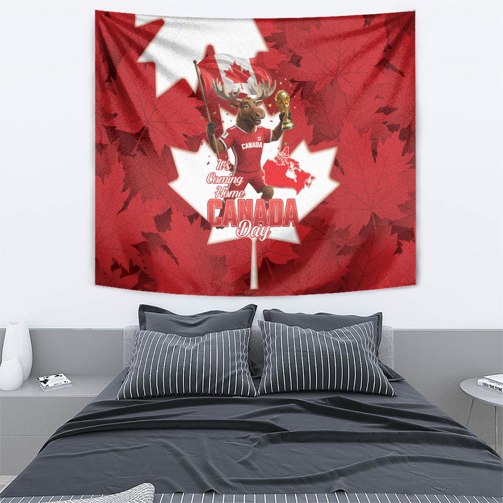 Canada Day Proud 2026 Tapestry Canadian Moose Soccer Is Coming Home