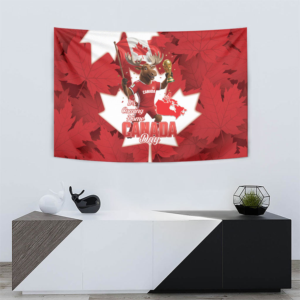Canada Day Proud 2026 Tapestry Canadian Moose Soccer Is Coming Home