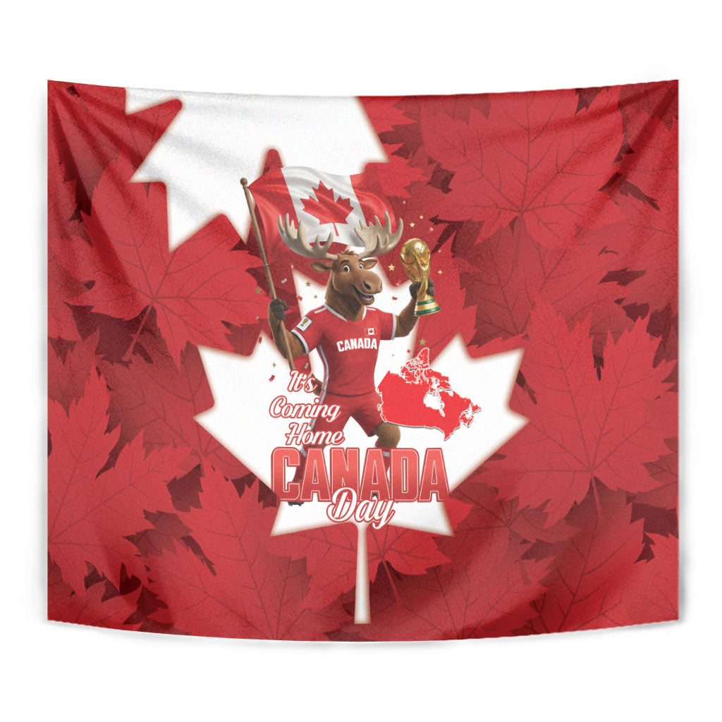 Canada Day Proud 2026 Tapestry Canadian Moose Soccer Is Coming Home