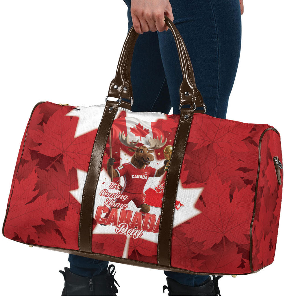 Canada Day Proud 2026 Travel Bag Canadian Moose Soccer Is Coming Home