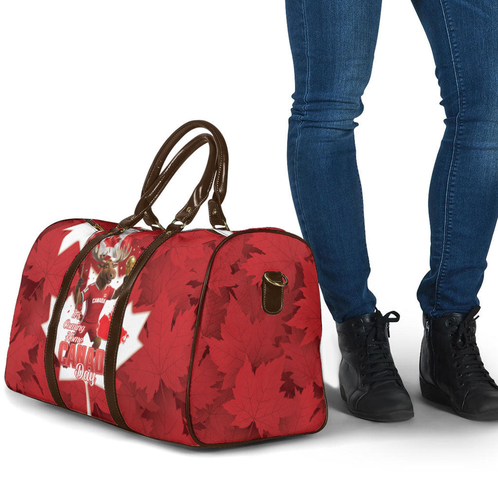 Canada Day Proud 2026 Travel Bag Canadian Moose Soccer Is Coming Home