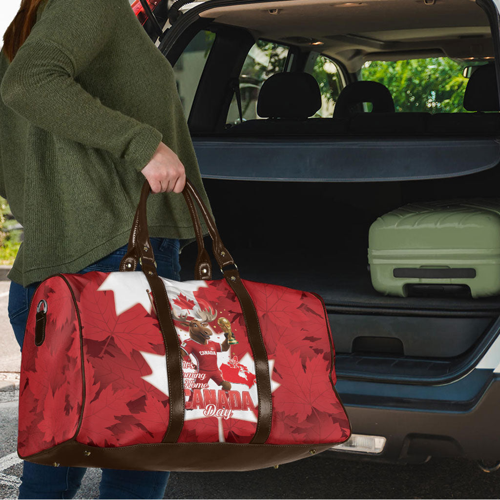 Canada Day Proud 2026 Travel Bag Canadian Moose Soccer Is Coming Home