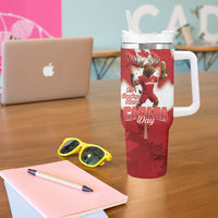 Canada Day Proud 2026 Tumbler With Handle Canadian Moose Soccer Is Coming Home