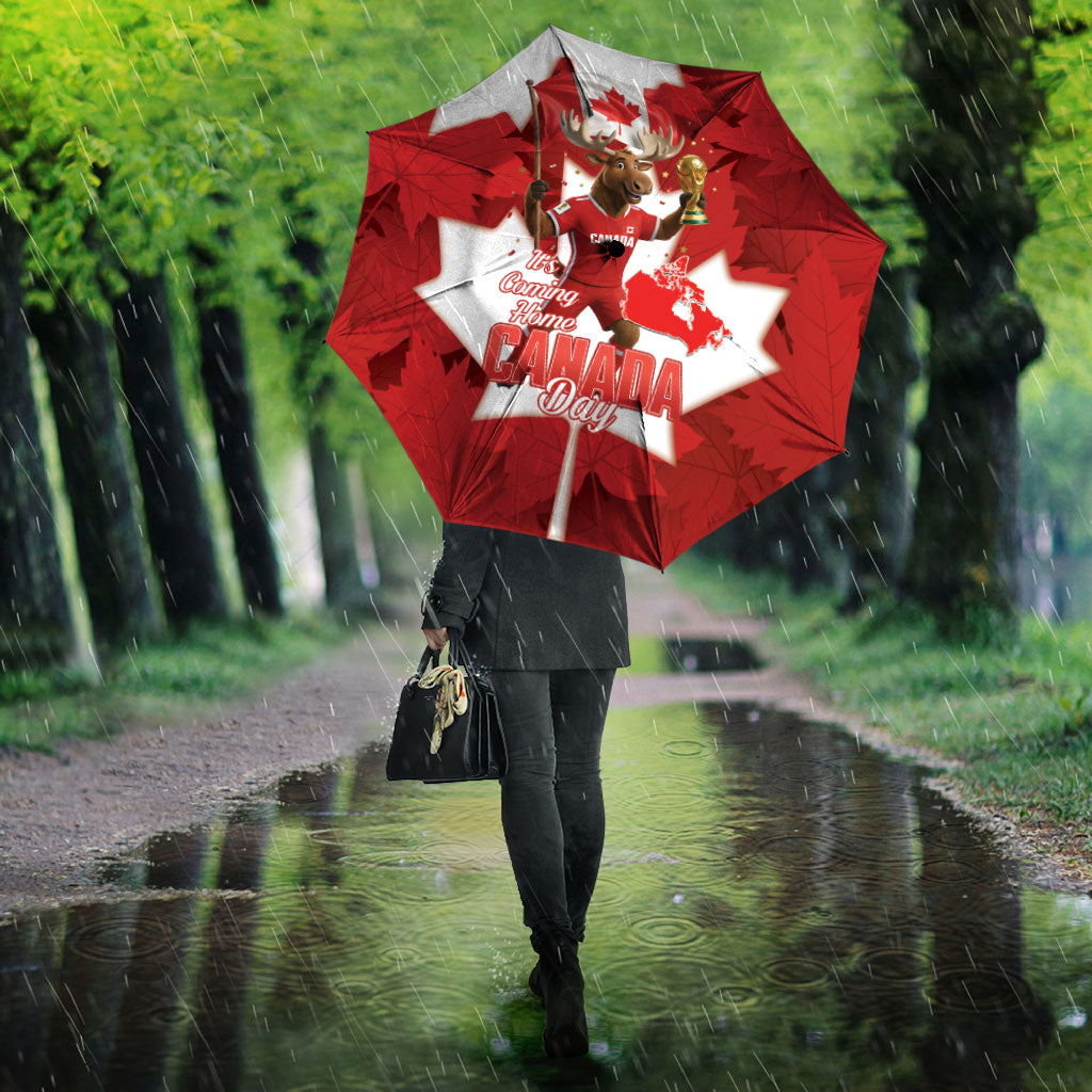 Canada Day Proud 2026 Umbrella Canadian Moose Soccer Is Coming Home