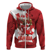 Canada Day Proud 2026 Zip Hoodie Canadian Moose Soccer Is Coming Home