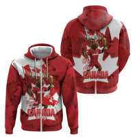 Canada Day Proud 2026 Zip Hoodie Canadian Moose Soccer Is Coming Home