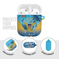US Virgin Islands Independence Day AirPods Case 1848 Proud Palm Tropical Style