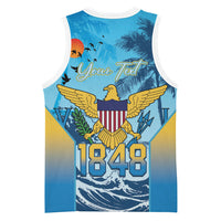 US Virgin Islands Independence Day Personalized Basketball Jersey 1848 Proud Palm Tropical Style