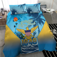 US Virgin Islands Independence Day Bedding Set 1848 Proud Palm Tropical Style