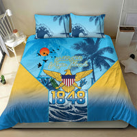 US Virgin Islands Independence Day Bedding Set 1848 Proud Palm Tropical Style
