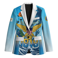 US Virgin Islands Independence Day Personalized Blazer 1848 Proud Palm Tropical Style