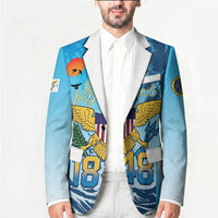 US Virgin Islands Independence Day Personalized Blazer 1848 Proud Palm Tropical Style