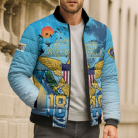 US Virgin Islands Independence Day Personalized Bomber Puffer Jacket 1848 Proud Palm Tropical Style