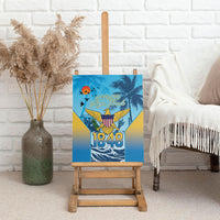 US Virgin Islands Independence Day Canvas Wall Art 1848 Proud Palm Tropical Style