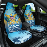 US Virgin Islands Independence Day Car Seat Cover 1848 Proud Palm Tropical Style