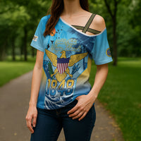 US Virgin Islands Independence Day Personalized Cross Shoulder Shirt 1848 Proud Palm Tropical Style