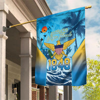 US Virgin Islands Independence Day Garden Flag 1848 Proud Palm Tropical Style