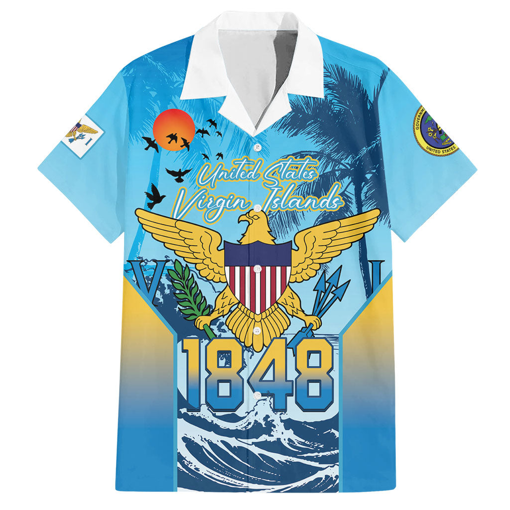US Virgin Islands Independence Day Personalized Hawaiian Shirt 1848 Proud Palm Tropical Style