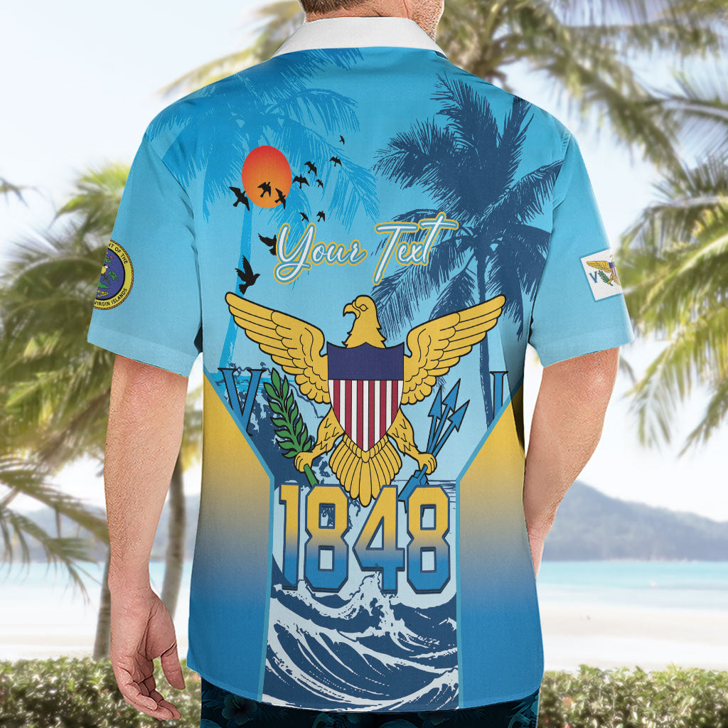 US Virgin Islands Independence Day Personalized Hawaiian Shirt 1848 Proud Palm Tropical Style
