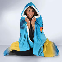 US Virgin Islands Independence Day Hooded Blanket 1848 Proud Palm Tropical Style