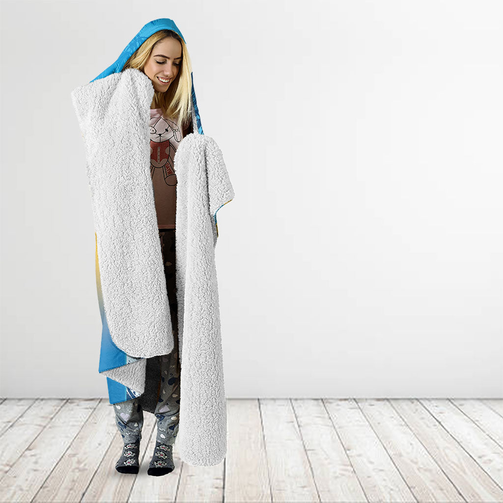 US Virgin Islands Independence Day Hooded Blanket 1848 Proud Palm Tropical Style