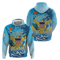 US Virgin Islands Independence Day Personalized Hoodie 1848 Proud Palm Tropical Style