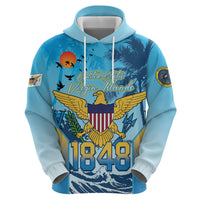 US Virgin Islands Independence Day Personalized Hoodie 1848 Proud Palm Tropical Style