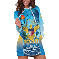 US Virgin Islands Independence Day Personalized Hoodie Dress 1848 Proud Palm Tropical Style