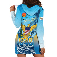 US Virgin Islands Independence Day Personalized Hoodie Dress 1848 Proud Palm Tropical Style