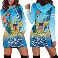 US Virgin Islands Independence Day Personalized Hoodie Dress 1848 Proud Palm Tropical Style