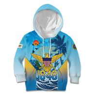 US Virgin Islands Independence Day Personalized Kid Hoodie 1848 Proud Palm Tropical Style