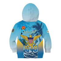 US Virgin Islands Independence Day Personalized Kid Hoodie 1848 Proud Palm Tropical Style