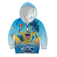 US Virgin Islands Independence Day Personalized Kid Hoodie 1848 Proud Palm Tropical Style
