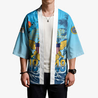 US Virgin Islands Independence Day Personalized Kimono 1848 Proud Palm Tropical Style